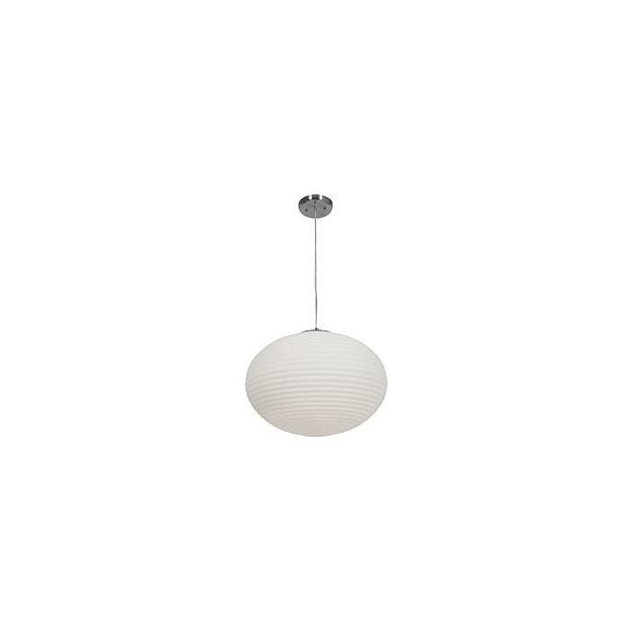 Access Callisto 3 Light Pendant Light in Brushed Steel