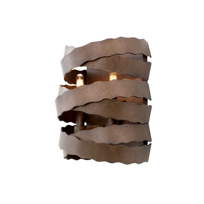 Kalco Fulton 2 Light 12 Inch Wall Sconce in Brownstone