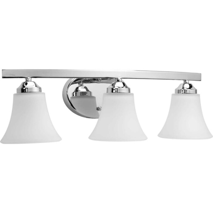 Adorn 3-Light Bathroom Vanity Light Bracket in Polished Chrome