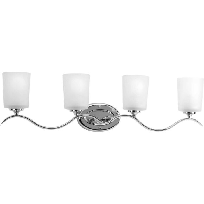 Inspire 4-Light Bathroom Vanity Light in Polished Chrome