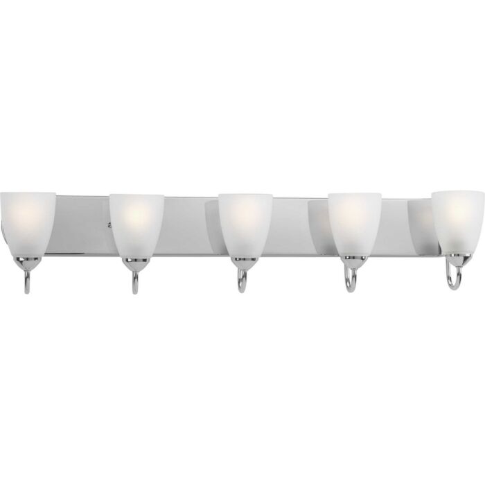 Gather 5-Light Bathroom Vanity Light in Polished Chrome