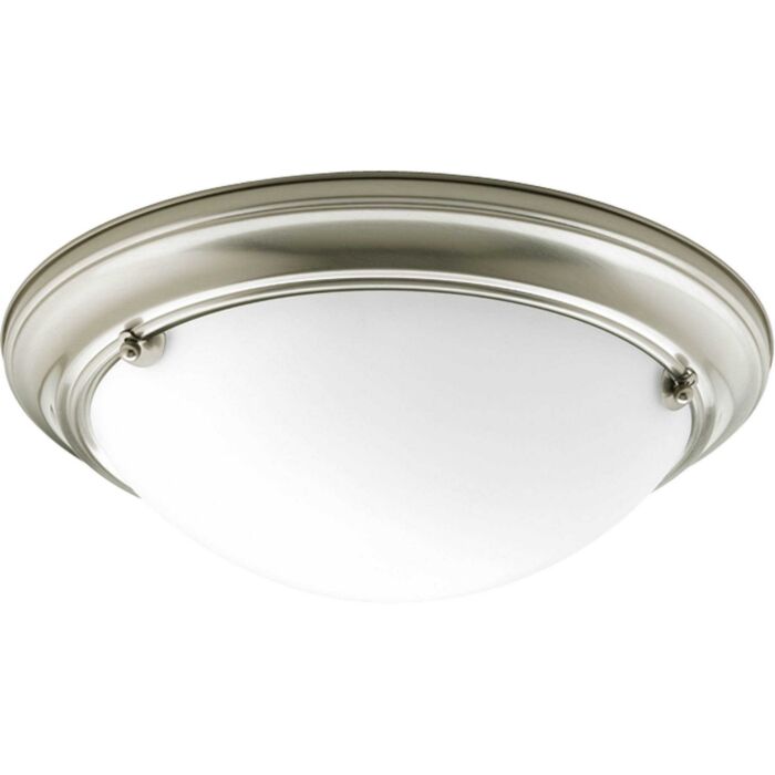 Eclipse 2-Light Flush Mount in Brushed Nickel