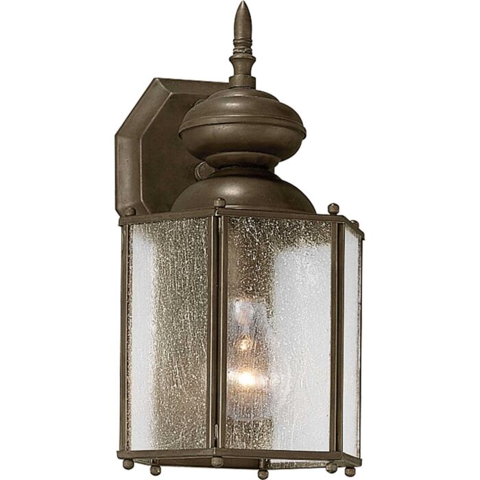 Roman Coach 1-Light Wall Lantern in Antique Bronze