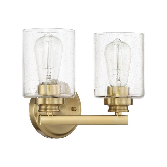 Craftmade Bolden Bathroom Vanity Light in Satin Brass