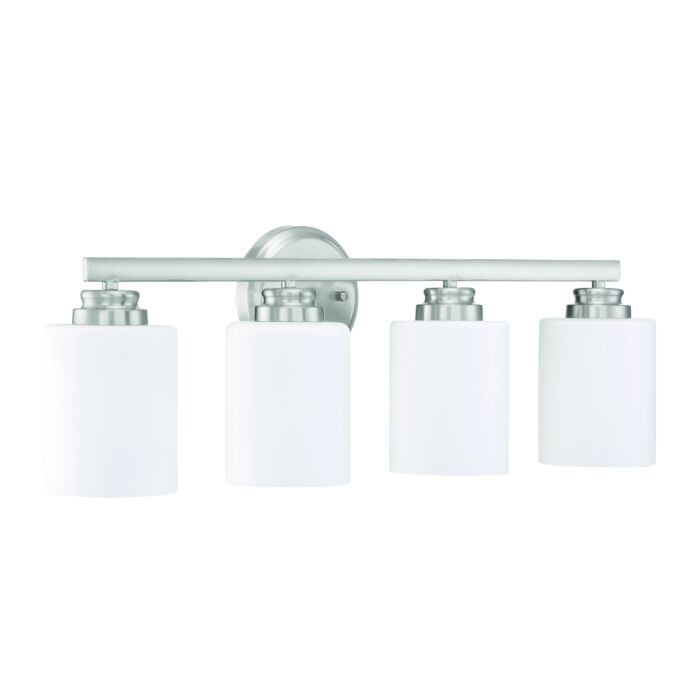 Craftmade Bolden 4 Light Bathroom Vanity Light in Brushed Polished Nickel