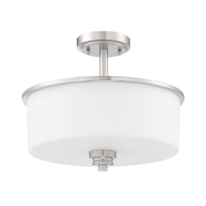 Craftmade Bolden 2 Light Ceiling Light in Brushed Polished Nickel