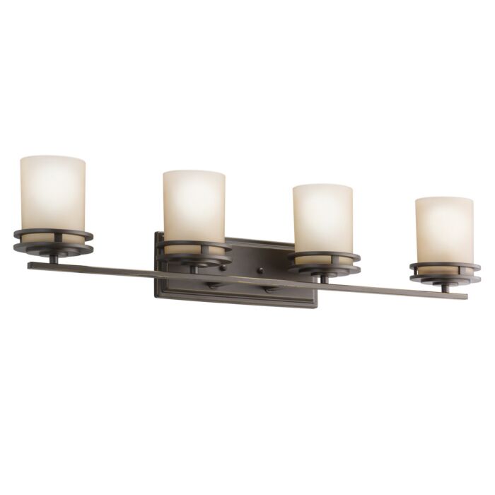 Kichler Hendrik 4 Light Bathroom Vanity Light in Olde Bronze