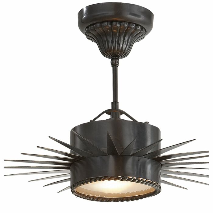 One Light Semi Flush Mount