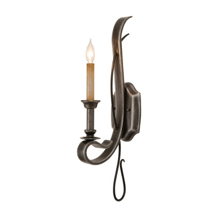 Kalco Keller 1 Light Wall Sconce in Vintage Iron