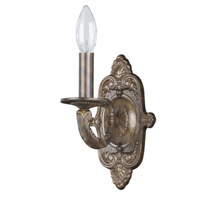Crystorama Paris Market 10 Inch Wall Sconce in Venetian Bronze