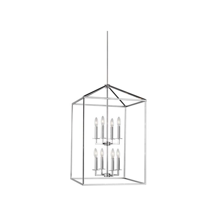Sea Gull Perryton 8 Light Foyer Light in Chrome