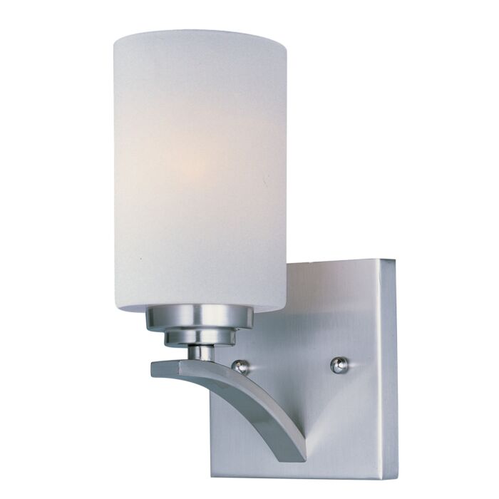 Deven 1-Light Wall Sconce in Satin Nickel