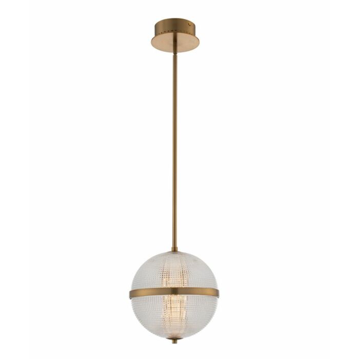 Kalco Portland Contemporary Chandelier in Winter Brass