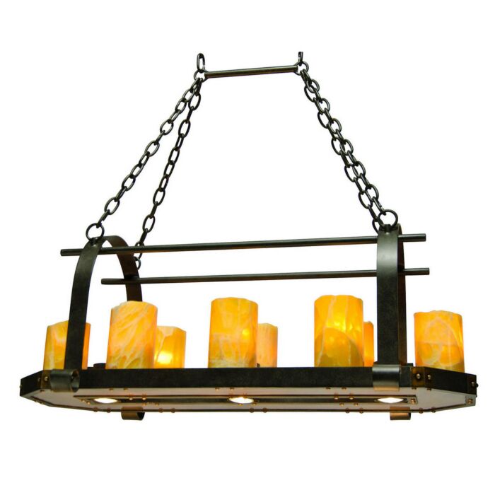 Kalco Cordova 11 Light Island in Natural Iron