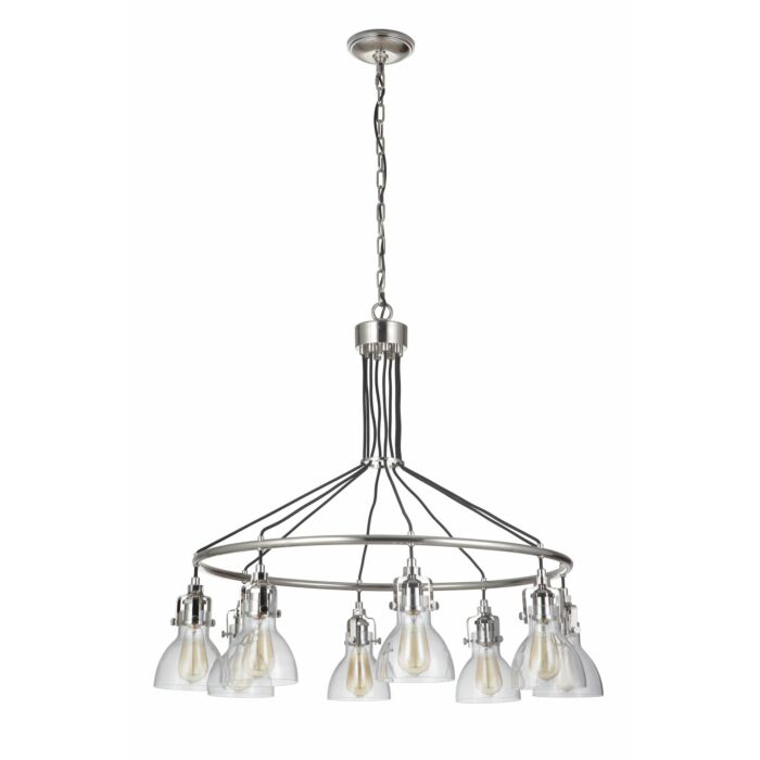 Craftmade Gallery State House 8 Light Chandelier in Polished Nickel