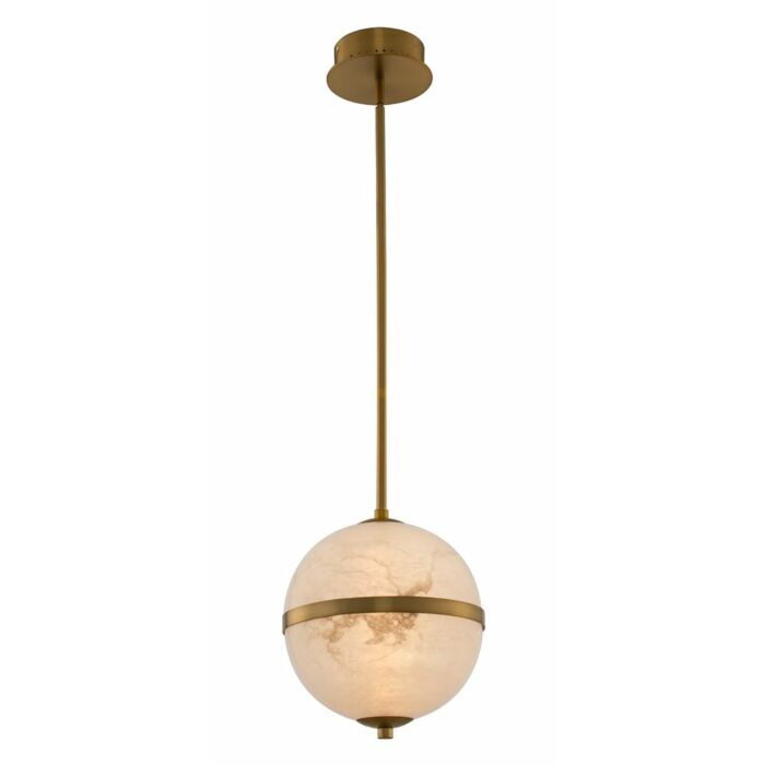 Kalco Canterbury Mini Pendant in Winter Brass