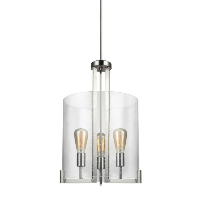 Sea Gull Dawes 3 Light Foyer Light in Brushed Nickel