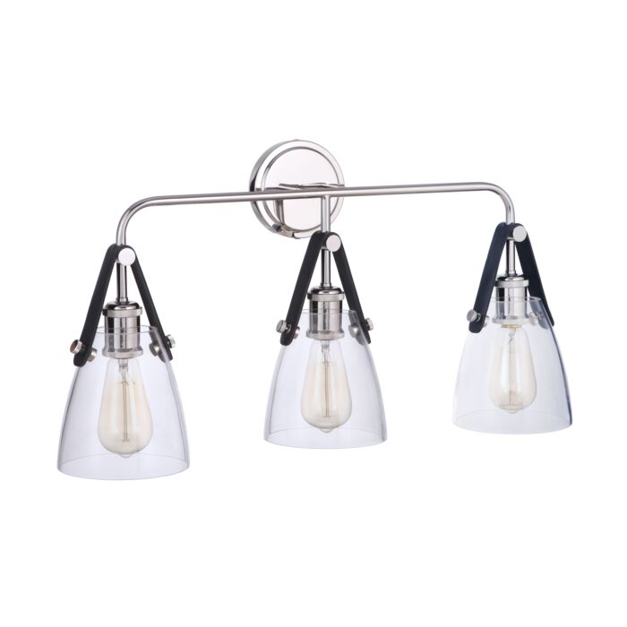 Craftmade Hagen 3 Light Pendant Light in Polished Nickel
