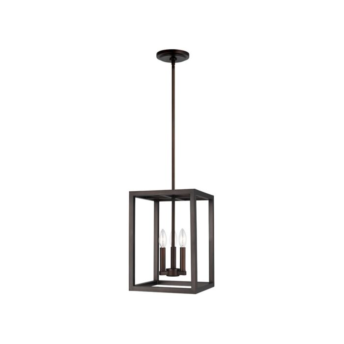 Sea Gull Moffet Street 3 Light Foyer Light in Bronze