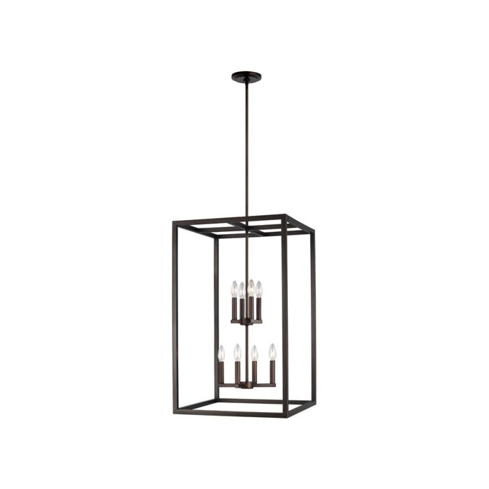 Sea Gull Moffet Street 8 Light Foyer Light in Bronze