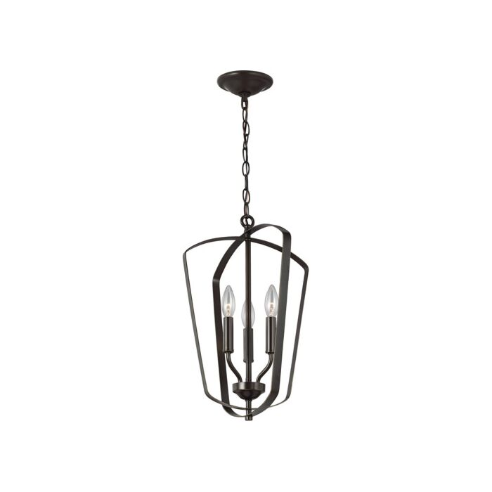 Sea Gull Romee 3 Light Foyer Light in Bronze