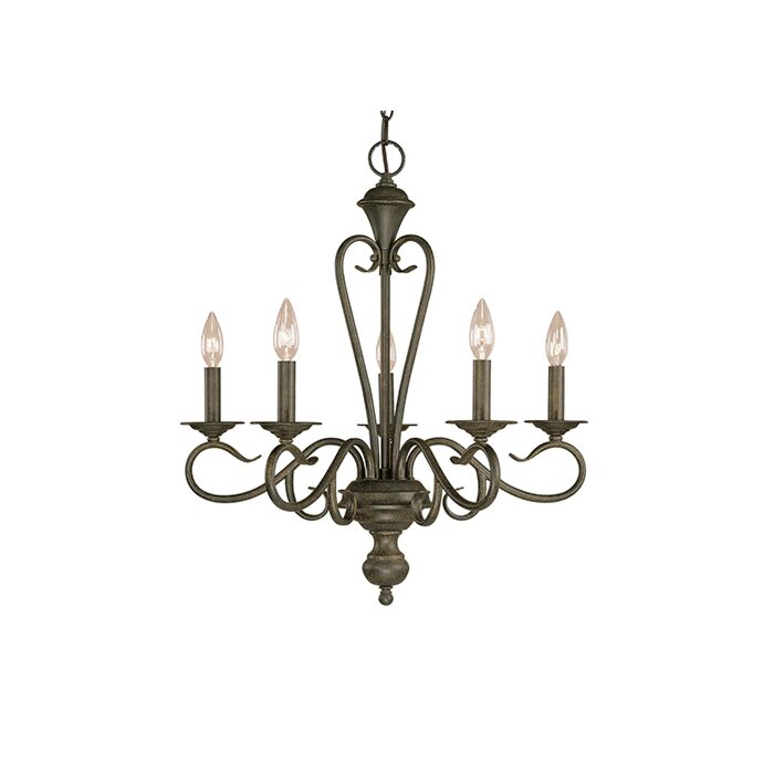 Millennium Lighting Devonshire 5 Light Chandelier in Chrome