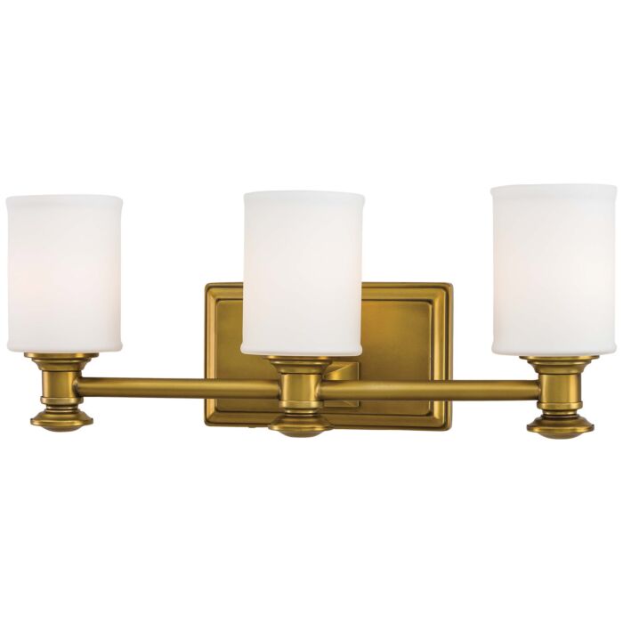 Minka Lavery Harbour Point 3 Light Bathroom Vanity Light in Liberty Gold