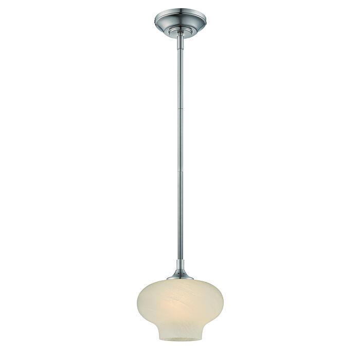 Eco-Gem LED Mini Pendant in Satin Platinum