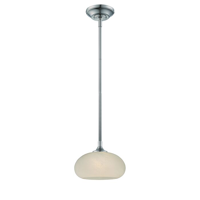 Eco-Gem LED Mini Pendant in Satin Platinum