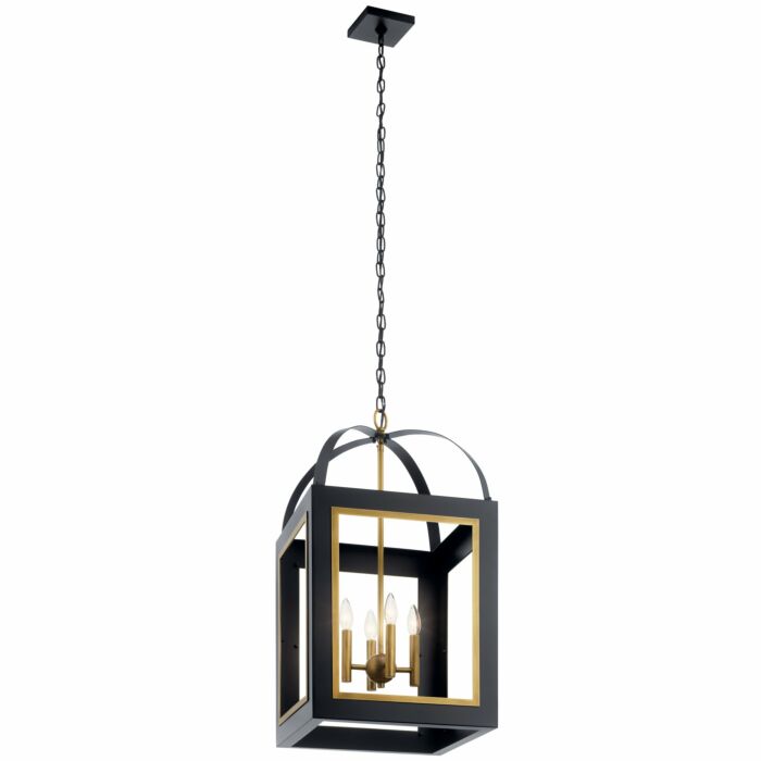 Kichler Vath 4 Light 16 Inch Pendant Light in Black