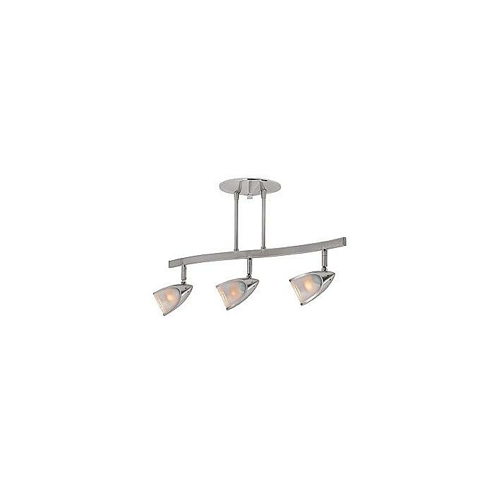 Access Comet 3 Light Ceiling Light in Brushed Steel