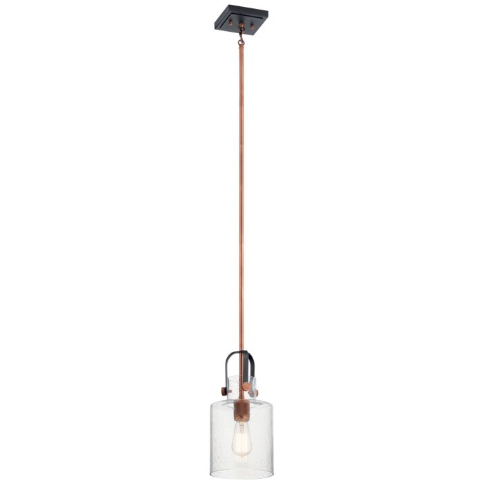 Kichler Kitner 7 Inch Pendant Light in Antique Copper