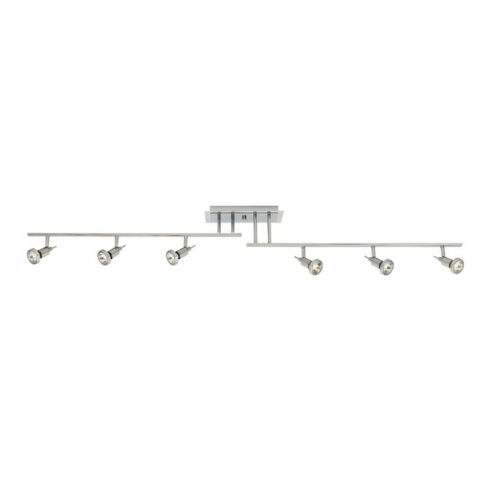 Access Lighting Viper 6 Light Off Set Semi Flush in Brushed Steel