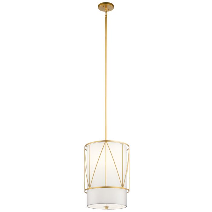 Kichler Birkleigh 12 Inch Pendant Light in Classic Gold