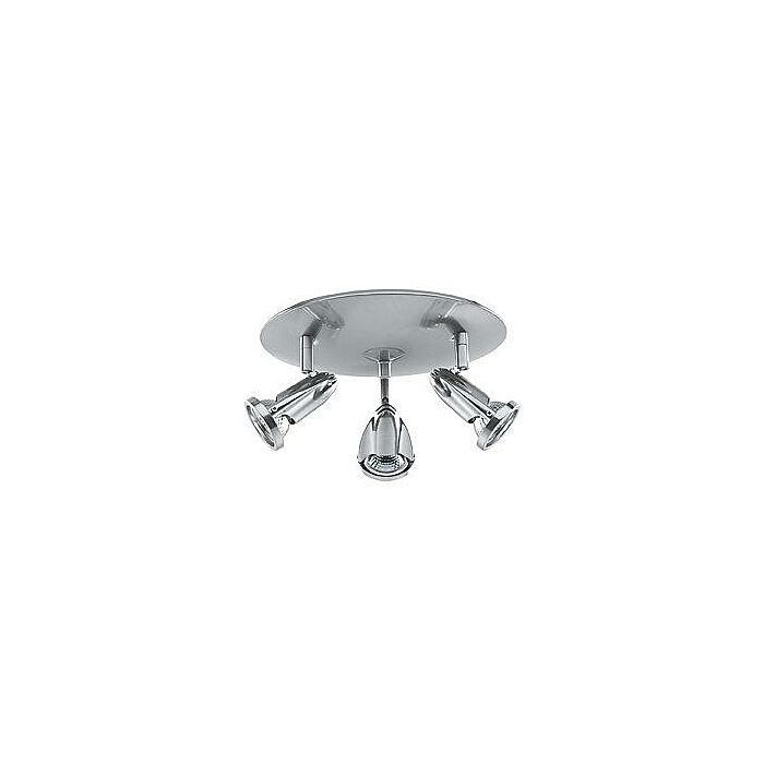 Access Cobra 3 Light Track Lighting in Brushed Steel