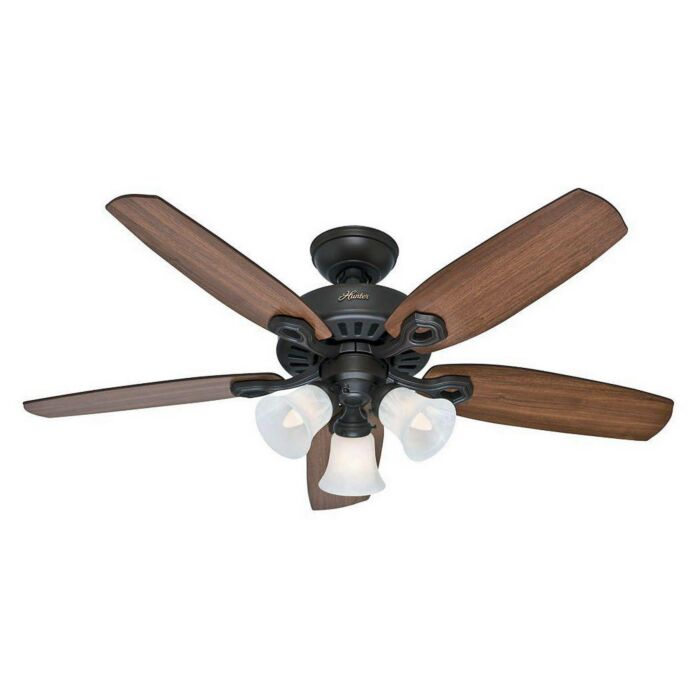 Hunter Builder 3 Light 42 Inch Indoor Ceiling Fan in New Bronze