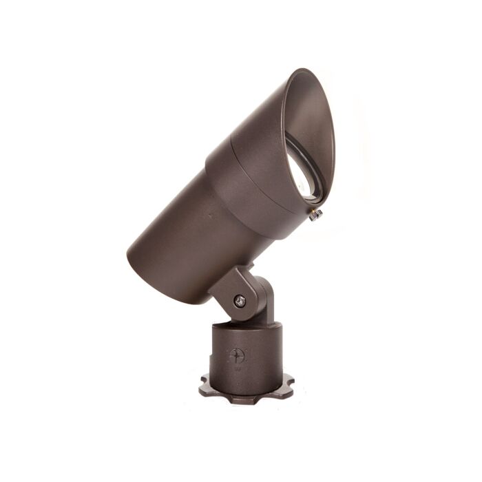WAC LED 12V Mini Accent Light Adjustable Beam and Output 3000K Bronze on Brass
