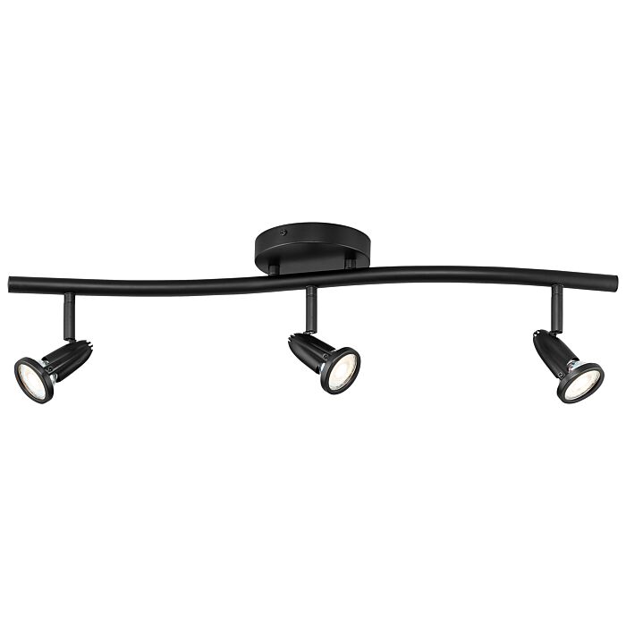 Access Cobra 3 Light Track Lighting in Black