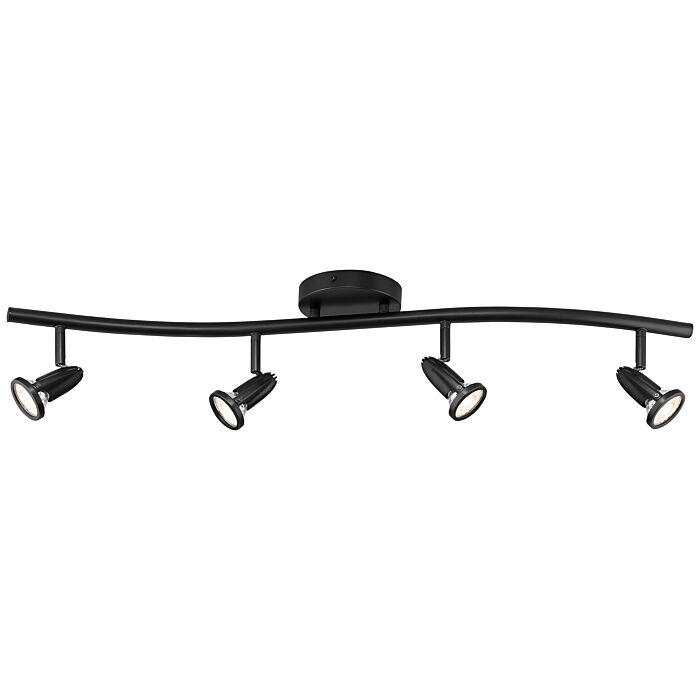 Access Cobra 4 Light Track Lighting in Black