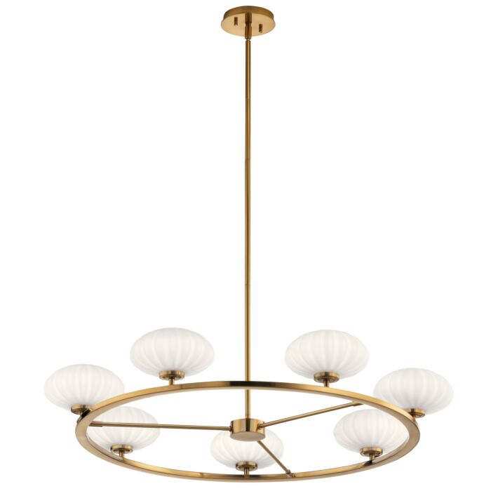 Kichler Pim 7 Light Contemporary Chandelier in Fox Gold
