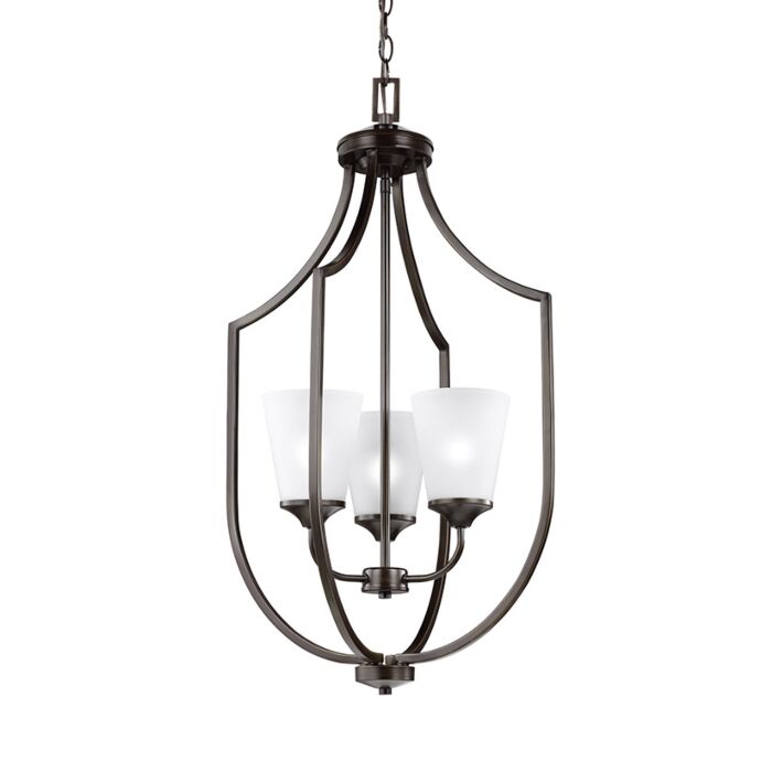 Sea Gull Hanford 3 Light Foyer Light in Bronze