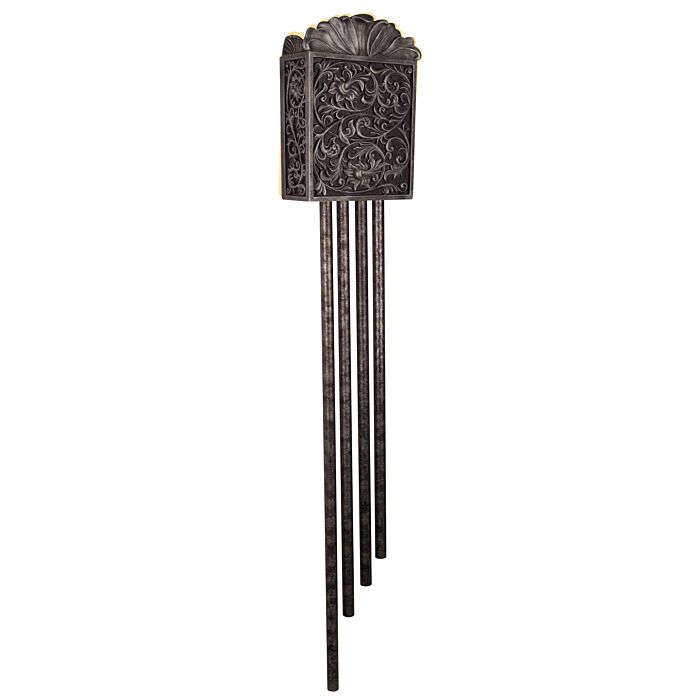 Westminster Chime-With Long Tubes Carved Long Chime in Renaissance Crackle