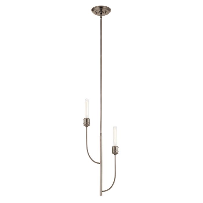 Kichler Hatton 2 Light 2 Inch Pendant Light in Classic Pewter