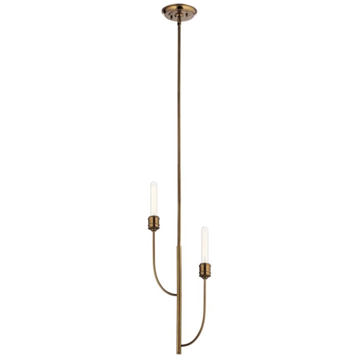 Kichler Hatton 2 Light 2 Inch Pendant Light in Satin Bronze