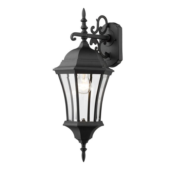 Z Lite Wakefield 1 Light Outdoor Wall Sconce In Black