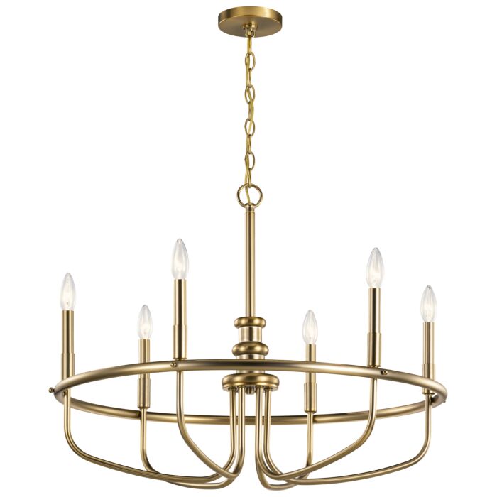 Kichler Capitol Hill 6 Light Traditional Chandelier in Classic Bronze