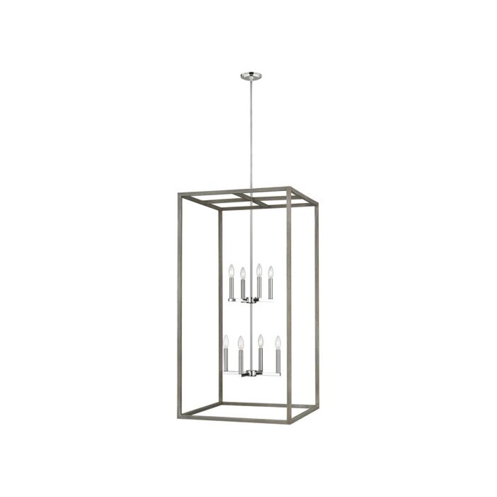 Sea Gull Moffet Street 8 Light Foyer Light in Washed Pine