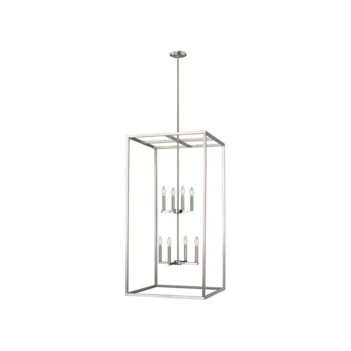 Sea Gull Moffet Street 8 Light Foyer Light in Brushed Nickel