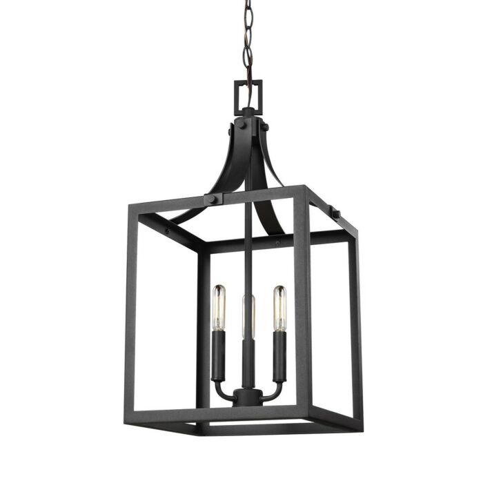 Sea Gull Labette 3 Light Foyer Light in Black
