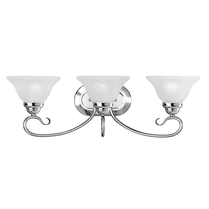 Coronado 3-Light Bathroom Vanity Light in Polished Chrome